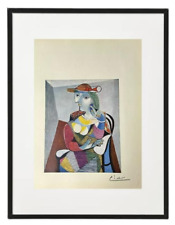 Usado, Estampado de Pablo Picasso, mujer en sillón, - Firmado color punta a mano, 1954 segunda mano  Embacar hacia Argentina