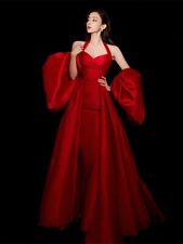 Deslumbrante Vestido Halter Vermelho de Luxo - Perfeito para Tapete Vermelho, Eventos e Casamentos comprar usado  Enviando para Brazil