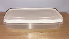 RUBBERMAID SERVIN SAVER 4 CUPS RECTANGULAR STORAGE CONTAINER ALMOND LID, used for sale  Belfast