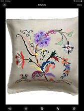 hand embroidered cushion covers for sale  YORK
