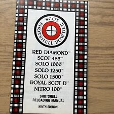 1994 SCOT SHOTSHELL POWDER SHOTSHELL RELOADING MANUAL for sale  Shipping to South Africa