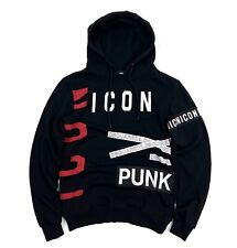 Auth Męska bluza z kapturem DSQUARED2 ICON Punk Czarna Casual Bawełniana rozmiar S/M na sprzedaż  PL