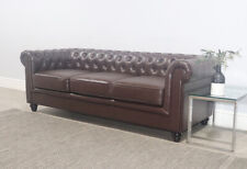 leather chesterfield sofa for sale  MIRFIELD