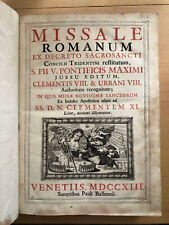 1713 Catholicism: Missale Romanum , gebruikt tweedehands  verschepen naar Netherlands