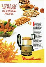 Occasion, PUBLICITE ADVERTISING 0217  1985  La friteuse Moulinex d'occasion  Roquebrune-sur-Argens