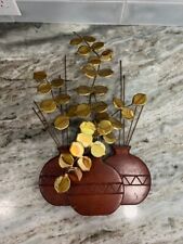 Vaso de madeira vintage bronze cobre eucalipto arte 3D MCM comprar usado  Enviando para Brazil