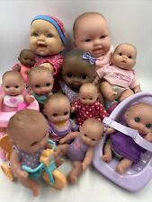 Adorable Lot of All Vinyl and Vinyl & Cloth Baby Dolls by Berenguer 5"-14" for sale  Shipping to South Africa