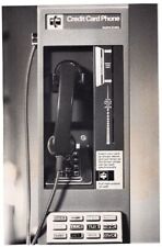 Teléfono de pago con tarjeta de crédito 1984 7,12x10,87 foto original de noticias segunda mano  Embacar hacia Argentina