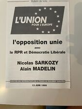 Elections europeennes 1999 d'occasion  Saint-Omer