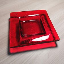 Posacenere rosso vetro usato  Mantova
