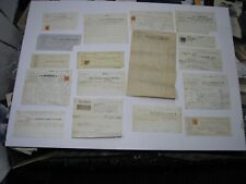 17 piezas Papel antiguo de 1860 Nueva York Brooklyn Documentos billetes y otros Billhead  segunda mano  Embacar hacia Mexico