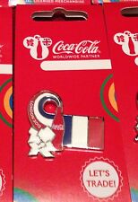 CRACHÁ ALFINETE BANDEIRA DA FRANÇA COCA COLA OLIMPÍADAS LONDRES 2012 Japão 2020 comprar usado  Enviando para Brazil