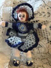 yarn crocheted doll 2 for sale  Long Beach