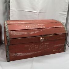 Vintage Coca Cola Wooden Crate Chest Street Sign Decor Lot for sale  Shipping to South Africa