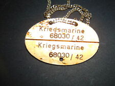 Originale Erkennungsmarke Kriegsmarine 68030/42 gebraucht kaufen  Ostrach
