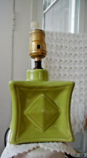 Lámpara vintage MCM década de 1950 lámpara de cerámica verde lima segunda mano  Embacar hacia Argentina
