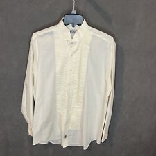 Used, Doni Barassi Tuxedo Formal Men’s Shirt Long Sleeve Pleated Collared Size L 32-33 for sale  Shipping to South Africa