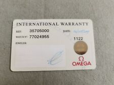 Omega genuine warranty usato  San Giorgio A Cremano