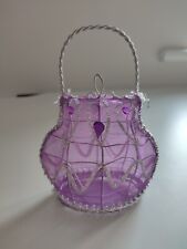 Purple glitter bag for sale  BARNET