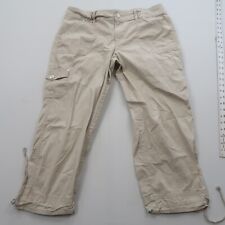 Westport Womens Cargo Capri Pants Size 10 Beige Cotton Stretch Casual for sale  Shipping to South Africa