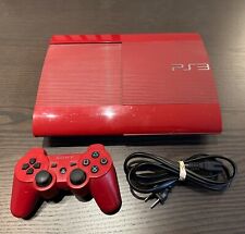 PS3 Super Slim 500GB Czerwona konsola PRZETESTOWANA z kontrolerem God of War Edition na sprzedaż  Wysyłka do Poland