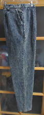 Usado, Jeans chique vintage anos 80 cintura alta lavagem ácida perna cônica EUA plissado 16 de altura comprar usado  Enviando para Brazil
