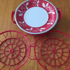 Set red plastic for sale  LONDON