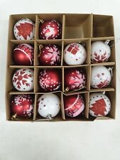 ZOOI Bombki świąteczne Zestaw plastikowy Czerwony Biały, 6CM NIEKOMPLETNE na sprzedaż  PL
