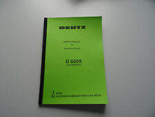 Werkstatthandbuch deutz 6005 gebraucht kaufen  Aichach