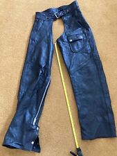 Leather motorcycle chaps for sale  HAILSHAM