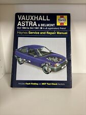 VAUXHALL ASTRA & BELMONT 1984 TO 1991 HAYNES WORKSHOP MANUAL 1136 B27 for sale  Shipping to South Africa