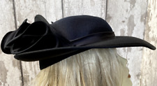 Black floral hat for sale  ROSSENDALE