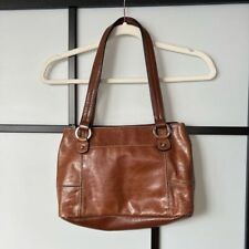 Vintage Giani Bernini Italy Genuine Chestnut Brown Leather Shoulder Bag Purse for sale  Shipping to South Africa