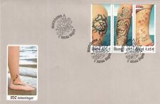 Arte del tatuaje mano y cuerpo Aland isla Åland Finlandia tira como nueva FDC 2006 segunda mano  Embacar hacia Argentina