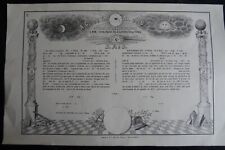 Ancien diplome 1850 d'occasion  Veneux-les-Sablons