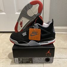 2019 Nike Air Jordan Retro 4 Bred Size 10 Damaged No Reserve for sale  Shipping to South Africa