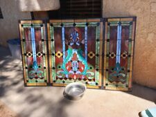 stained glass fireplace screen for sale  Lake Isabella