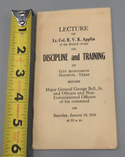 Wwi army lecture for sale  South Milwaukee