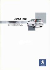 Catalogue Brochure Peugeot 206 SW Quiksilver 09/2003 Suisse en FRA / DEU / ITA comprar usado  Enviando para Brazil