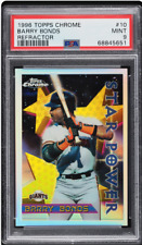1996 TOPPS CHROME BARRY BONDS REFRACTOR STAR POWER #10 GIANTS PSA 9 MINT POP 7 for sale  Shipping to South Africa