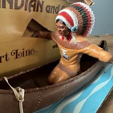 VTG Art Line Chief “Indian & Canoe” Wirl-a-Gig 1980 RARE NICE No Mounting Rod for sale  Shipping to South Africa