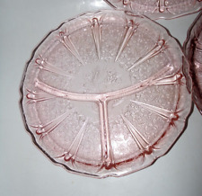Jeannette Cherry Blossom rosa grelha/pratos divididos 9 pol.  substituições, 3 disponíveis comprar usado  Enviando para Brazil