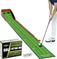 Tapete de golfe Putting Green Practice com retorno automático de bola e tamanhos de 2 furos comprar usado  Enviando para Brazil