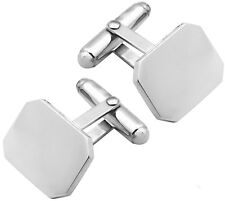 Plain rectangular cufflinks for sale  UK