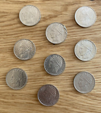 Lotto di 9 monete da 100 lire Italia Turrita della Repubblica Italiana vari anni, usato usato  Vasto