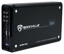 Amplificador Bluetooth Rockville ATOM P20 1600w 4 canais marinho/ATV/carro + medidor de volts comprar usado  Enviando para Brazil