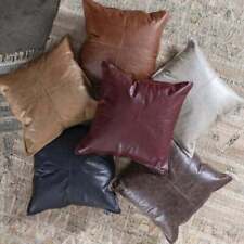 Conjunto de decoração de couro capa almofada travesseiro pele de cordeiro macia genuína todos os tamanhos cores 01 comprar usado  Enviando para Brazil