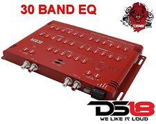 DS18 KEQ30 30 bandas amplificador estéreo para automóvil ecualizador de sonido ecualizador indicador de recorte ecualizador 9V segunda mano  Embacar hacia Mexico