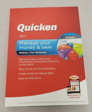 Intuit Quicken 2017 Deluxe For Windows Brand New Sealed READ BEFORE PURCHASING!! for sale  Shipping to South Africa