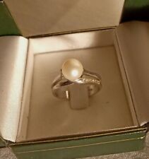 anello oro bianco perla usato  Ascoli Piceno